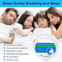 New Blue Silicone 4/8Pcs/Set Snoring Solution anti Snoring Devices Snore Nose Vents Nasal Dilators for Better Sleep Sleeping Aid
