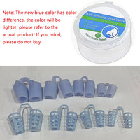 New Blue Silicone 4/8Pcs/Set Snoring Solution anti Snoring Devices Snore Nose Vents Nasal Dilators for Better Sleep Sleeping Aid