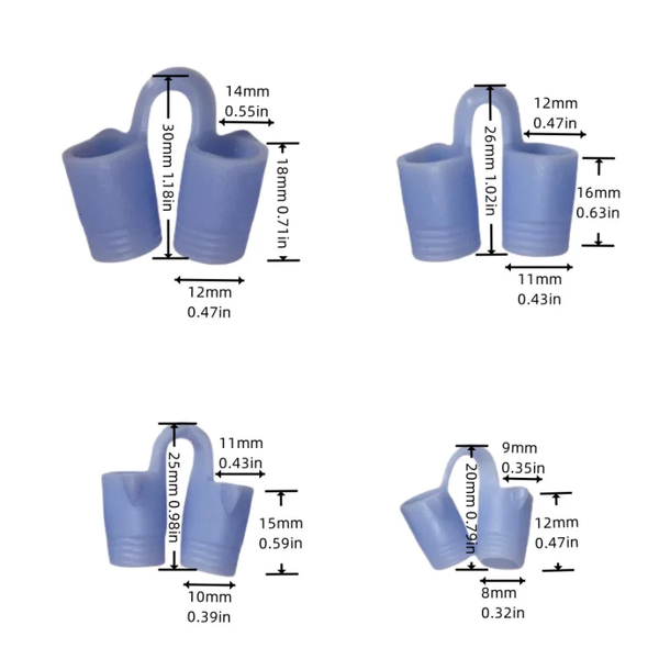 New Blue Silicone 4/8Pcs/Set Snoring Solution anti Snoring Devices Snore Nose Vents Nasal Dilators for Better Sleep Sleeping Aid