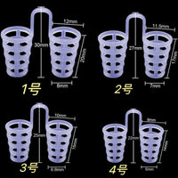 New Blue Silicone 4/8Pcs/Set Snoring Solution anti Snoring Devices Snore Nose Vents Nasal Dilators for Better Sleep Sleeping Aid